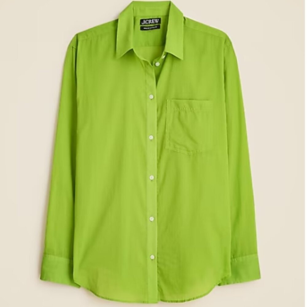 J.Crew Garçon Classic Shirt – Cotton Voile – Rich Pear – Size 4 – NWT